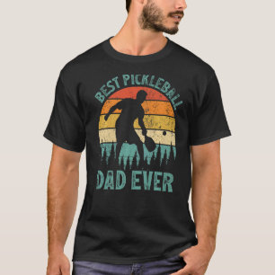 Mens  Vintage Best Pickleball Dad Ever Father's Da T-Shirt
