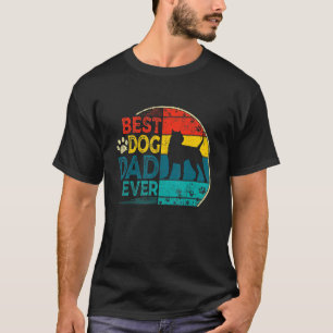 Mens Vintage Best Pitbull Dog Dad Ever Father's Da T-Shirt
