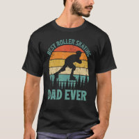 Mens Vintage Best Roller Skating Dad Ever Father'