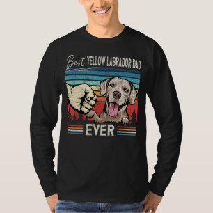 Mens Vintage Best Yellow Labrador Dad Dog For Fat T-Shirt