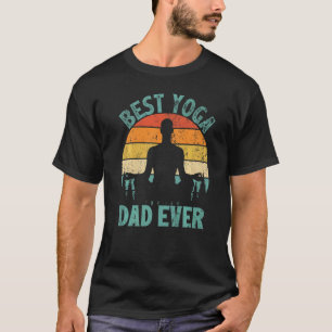 Mens Vintage Best Yoga Dad Ever Father's Day T-Shirt
