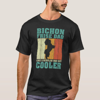 Mens Vintage Bichon Frise Dad Like A Regular Dad F T-Shirt