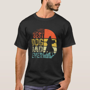 Mens Vintage Boston Terrier Best Dog Dad Ever Fath T-Shirt