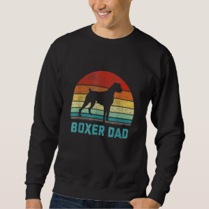 Mens Vintage Boxer Dad Dog Fathers Day Sweatshirt
