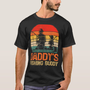 Mens Vintage Boys Daddy's Fishing Buddy Fishing Fa T-Shirt
