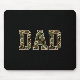 Mens Vintage Camo Duck Hunting Dad Old Camo Dad Mouse Pad