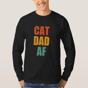 Mens Vintage Cat Dad Af Cat Daddy T-Shirt