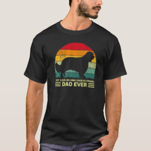 Mens Vintage Cavalier King Charles Spaniel Dad Eve T-Shirt