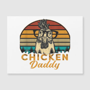 Mens Vintage Chicken Daddy Chicken Dad Father Farm