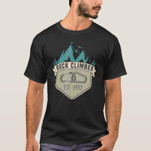 Mens Vintage Climbing Badge Climbing Born 1992 T-Shirt