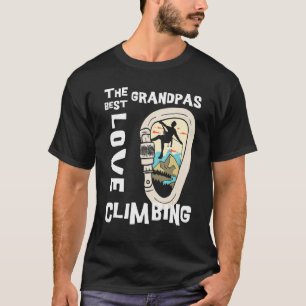 Mens Vintage Climbing Carabiner Best Grandpas Love T-Shirt