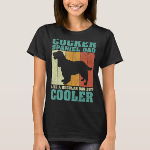 Mens Vintage Cocker Spaniel Dad Like A Regular Dad T-Shirt