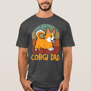 Mens Vintage Corgi Dad Funny Welsh Corgi Papa868 T-Shirt
