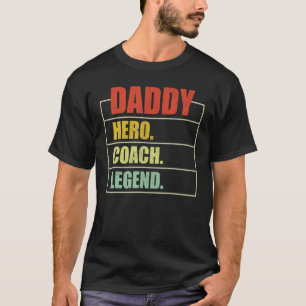 Mens Vintage Daddy Hero Coach Legend Daddy Father' T-Shirt