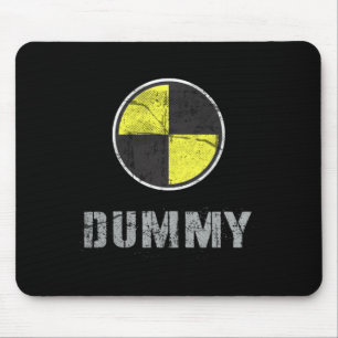 Mens Vintage Dummy Do Own Stunt Break Fix Repeat Mouse Pad