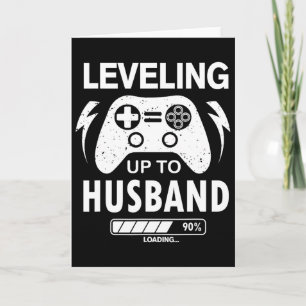 Mens Vintage Engagement Wedding For Groom Video Ga Card