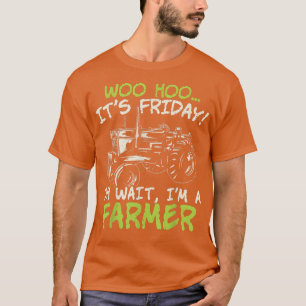 Mens Vintage Farmer Distressed Farming  T-Shirt