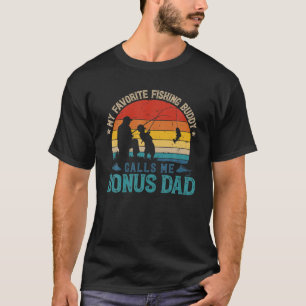 Mens Vintage Favourite Fishing Buddy Calls Me Bonu T-Shirt