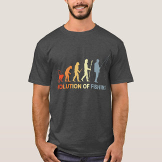 Mens Vintage Fishing Evolution  T-Shirt