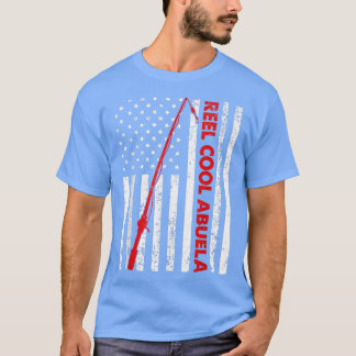 Mens Vintage Flag American Reel Cool Abuela Father T-Shirt