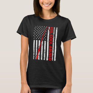 Mens Vintage Flag American Reel Cool Abuelo Father T-Shirt