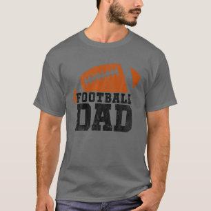 Mens Vintage Football Dad Father's Day Proud Fathe T-Shirt