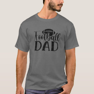 Mens Vintage Football Dad Father's Day Proud Fathe T-Shirt