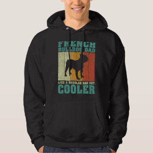 Mens Vintage French Bulldog Dad Like A Regular Dad Hoodie