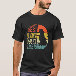 Mens Vintage Golden Retriever Best Dog Dad Ever Fa T-Shirt