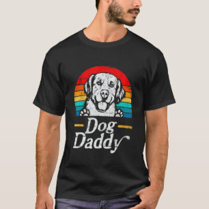 Mens Vintage Golden Retriever Dog Daddy Dog Dad Fa T-Shirt