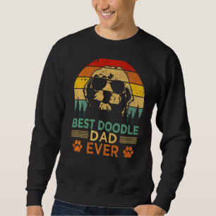 Mens Vintage Goldendoodle Dog  Best Doodle Dad Fat Sweatshirt