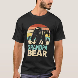 Mens  Vintage Grandpa Bear Family Matching For Men T-Shirt