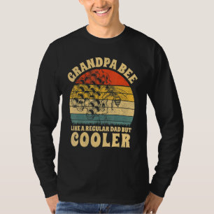 Mens Vintage Grandpa Bee Like A Regular Dad Bees F T-Shirt