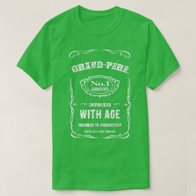 Mens Vintage GrandPere French Grandfather  T-Shirt (Design Front)