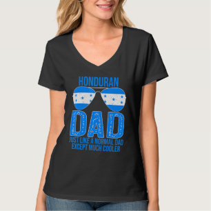 Mens Vintage Honduran Dad Honduras Flag Sunglasses T-Shirt