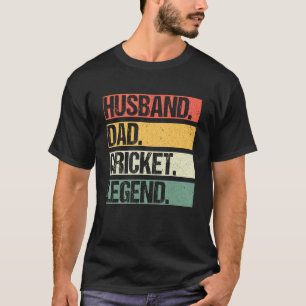 Mens Vintage Husband Dad Cricket Player Legend Fat T-Shirt