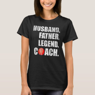 Mens Vintage Husband Father Legend Croquet Coach F T-Shirt