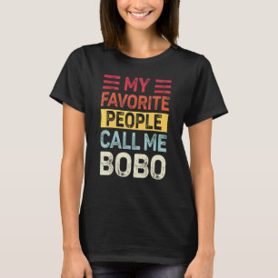 Mens Vintage My Favourite People Call Me Bobo Dad  T-Shirt