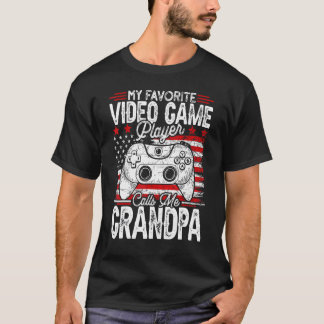 Mens Vintage My Favourite Video Game Player Calls T-Shirt