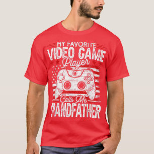 Mens Vintage My Favourite Video Game Player Calls T-Shirt