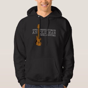 Mens Vintage Never Underestimate an Old Man with a Hoodie
