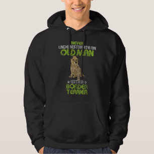 Mens Vintage Never Underestimate An Old Man With A Hoodie