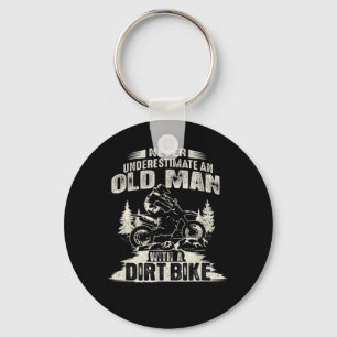 Mens Vintage Never Underestimate an Old Man with a Key Ring