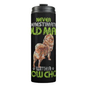 Mens Vintage Never Underestimate An Old Man With A Thermal Tumbler