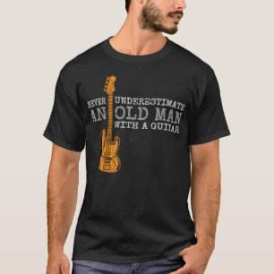 Mens Vintage Never Underestimate an Old Man with T-Shirt