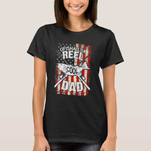 Mens Vintage Ofishally Reel Cool Dad Usa Flag Fish T-Shirt