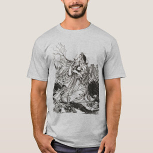 Men's Vintage Oz Art Nouveau Goddess "Polychrome" T-Shirt