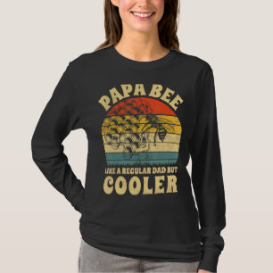 Mens Vintage Papa Bee Like A Regular Dad Bees Fath T-Shirt