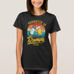 Mens Vintage Promoted To Grumpa 2023 Pregnancy Gr T-Shirt