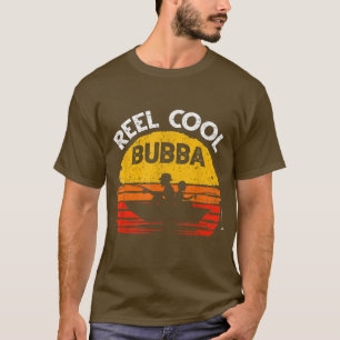 Mens Vintage Reel Cool Bubba Fish FishingFathers D T-Shirt